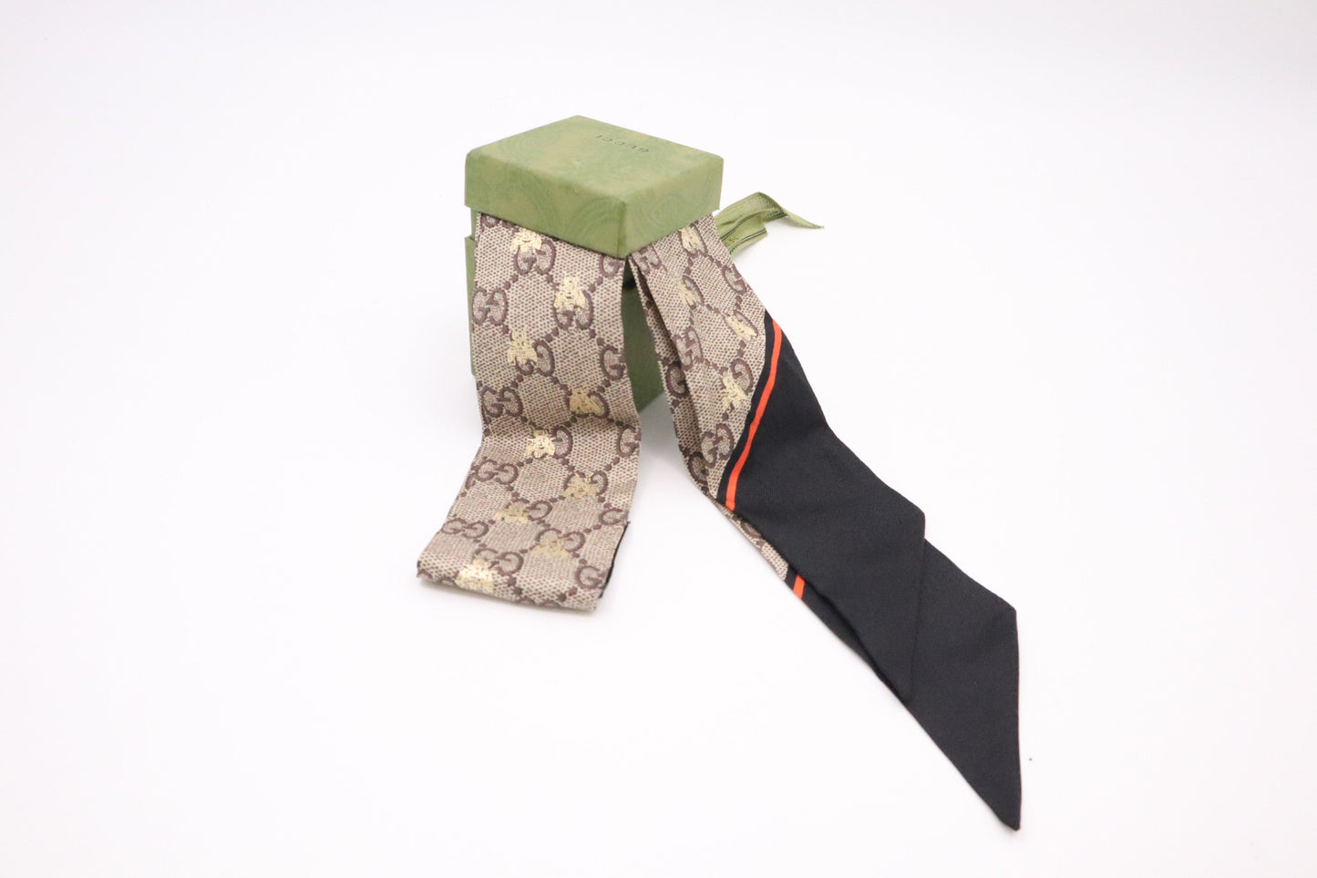 Gucci Bee Twilly GG Silk Scarf