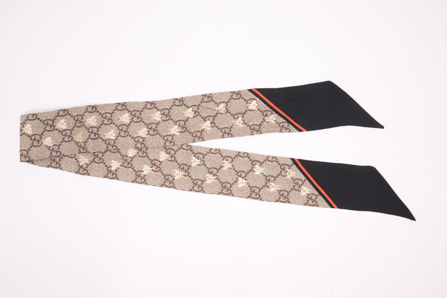 Gucci Bee Twilly GG Silk Scarf