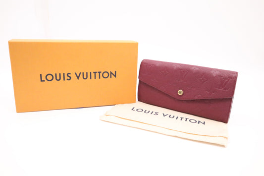 Louis Vuitton Sarah Aurore Leather Empreinte Wallet Case