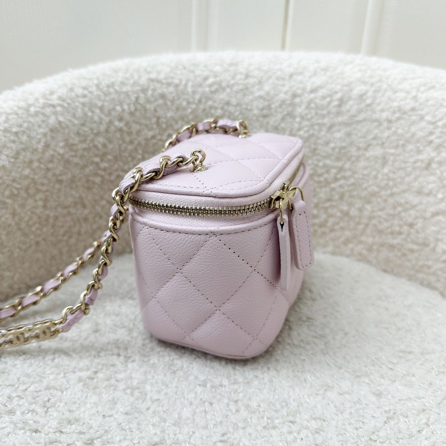 Chanel Mini Vanity in Pink Caviar and LGHW