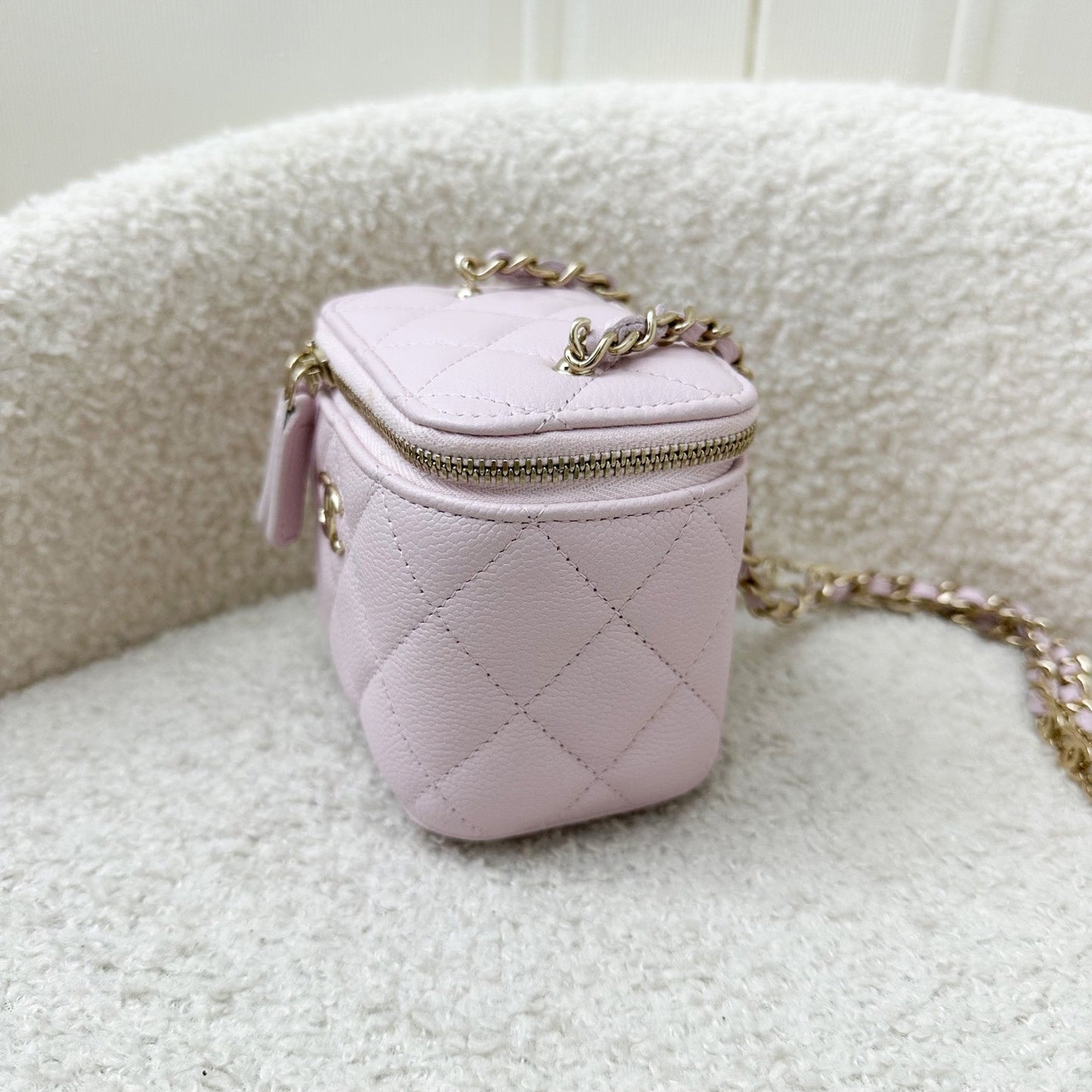 Chanel Mini Vanity in Pink Caviar and LGHW