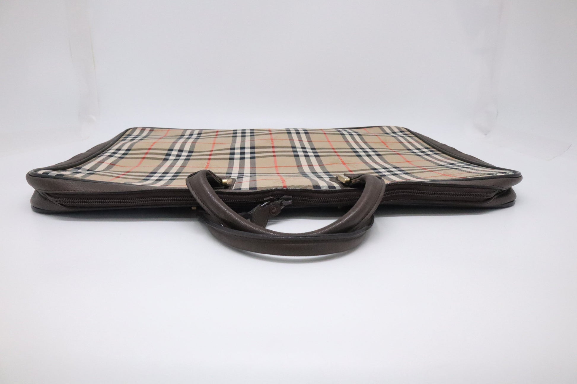 Burberry Travel Garment Bag In Nova Check Canvas Large Travel Bag