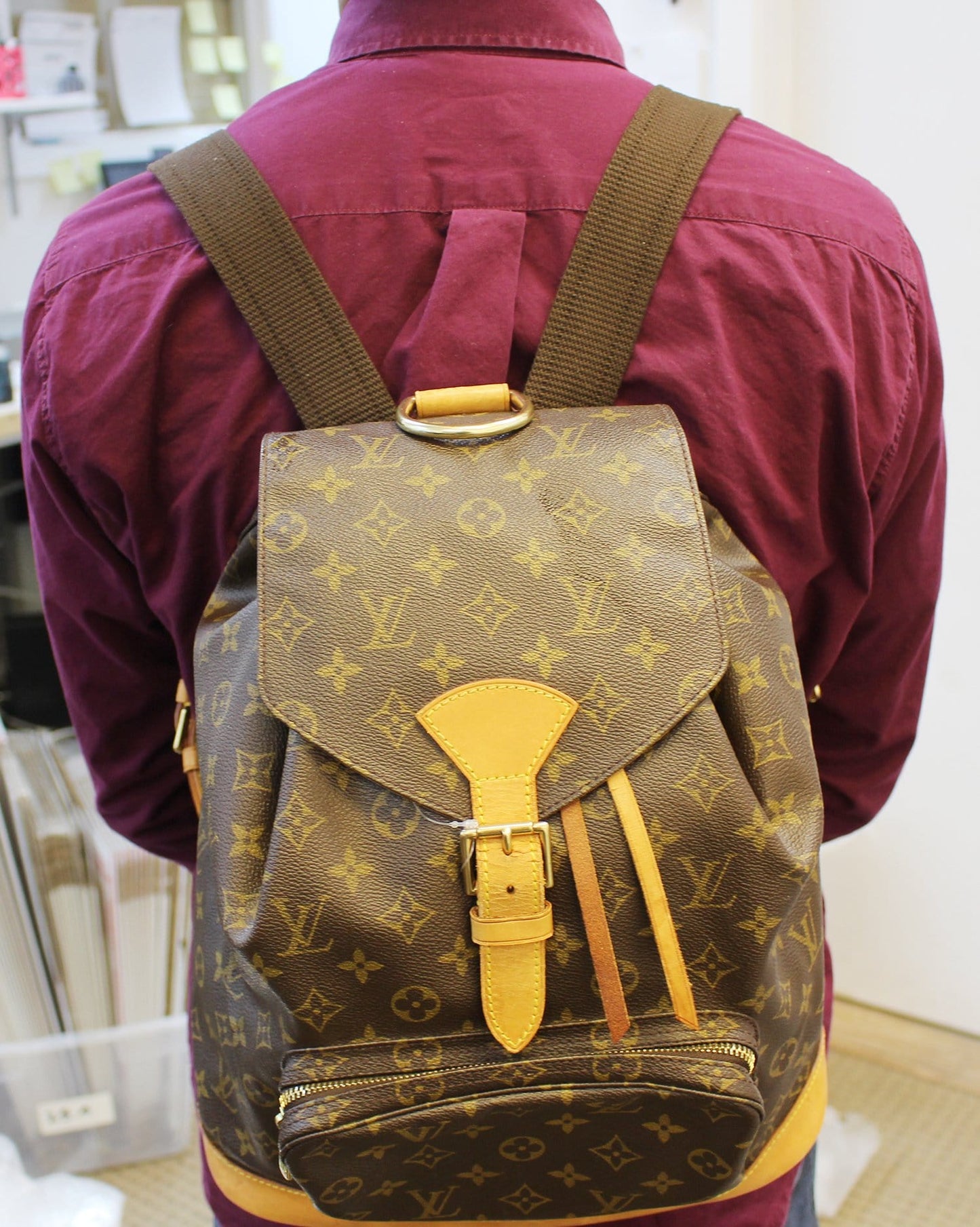 Louis Backpack Montsouris Gm Canvas Monogram