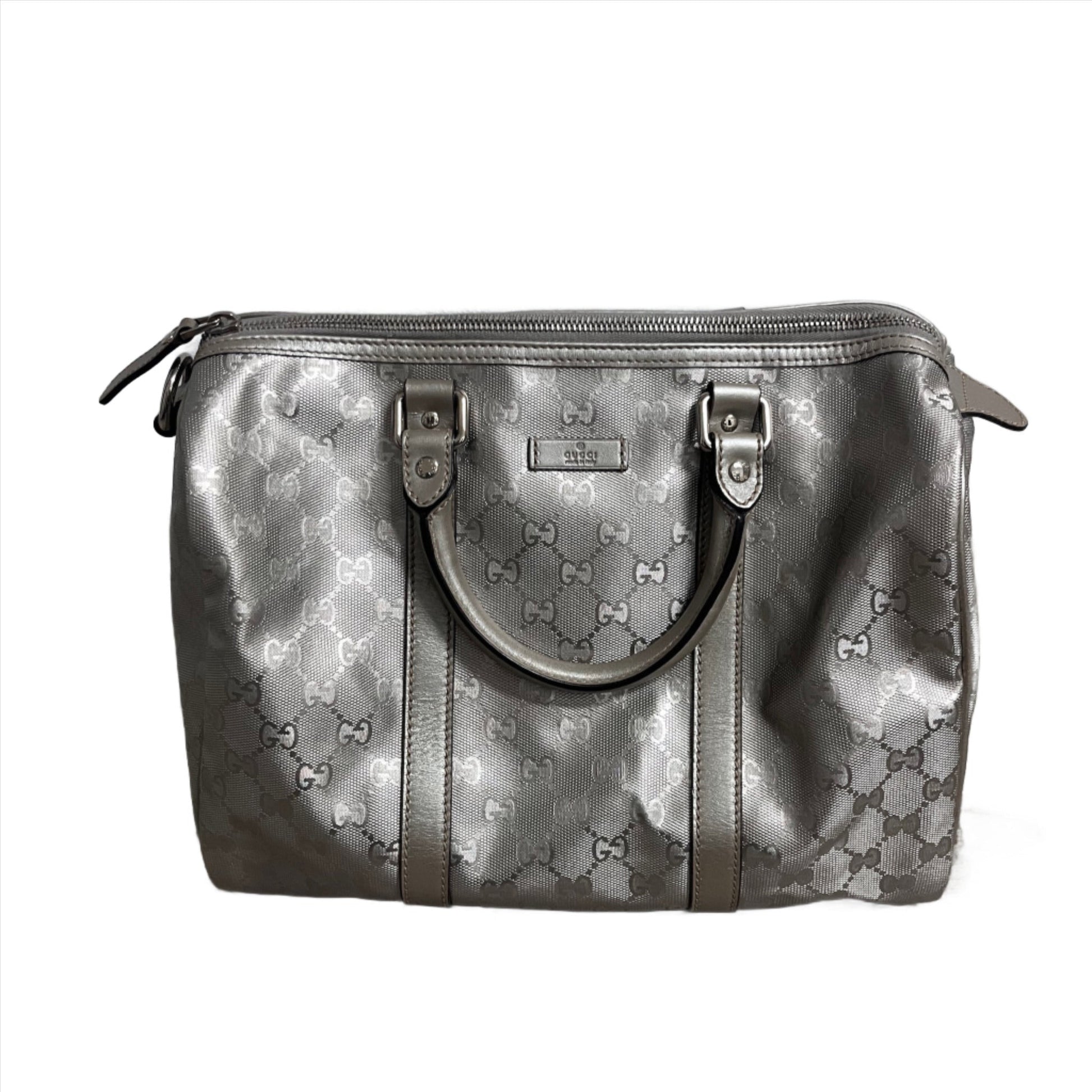 Gucci Joy Boston Silver Handbag