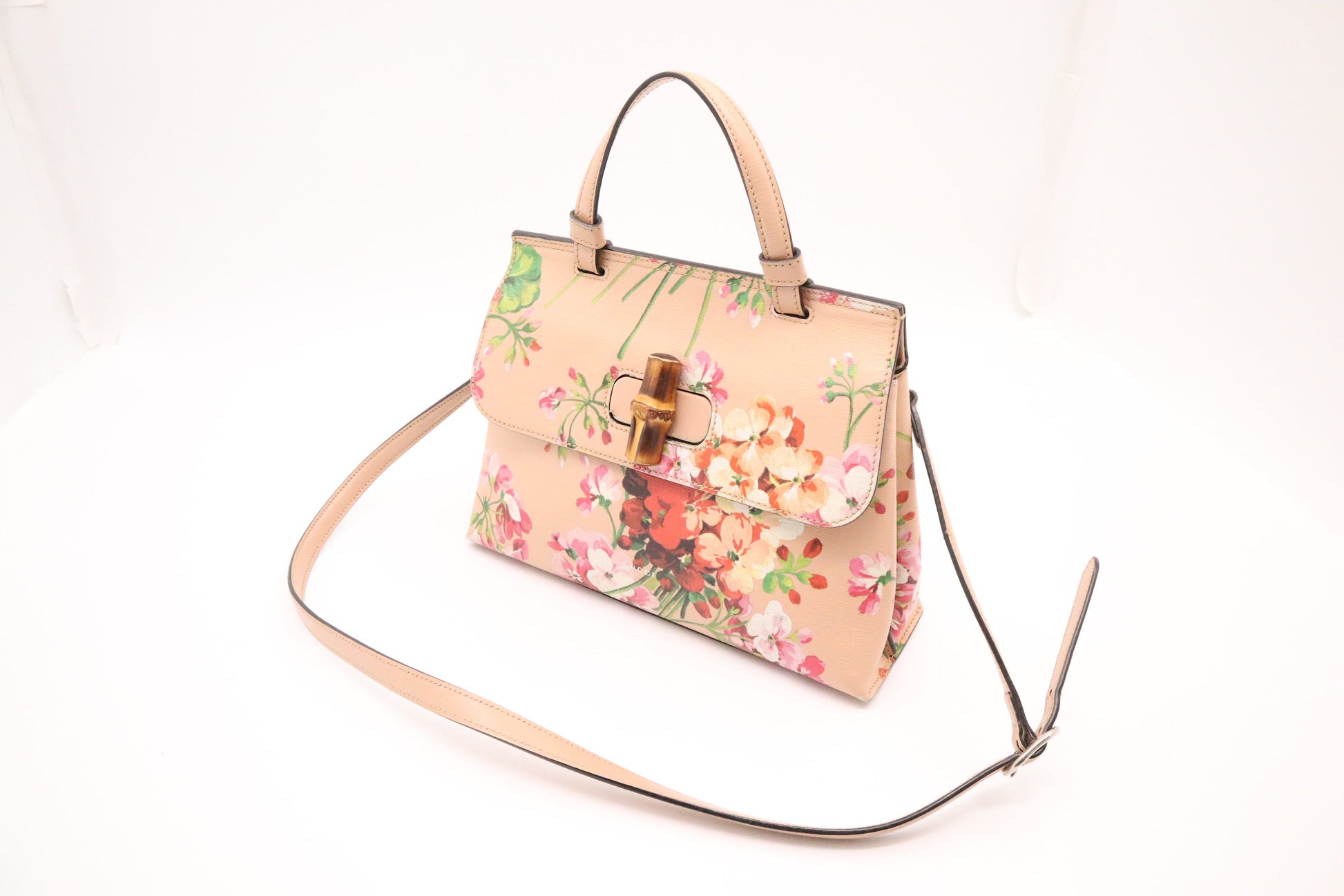 Gucci Shanghai Blooms Canvas Handbag