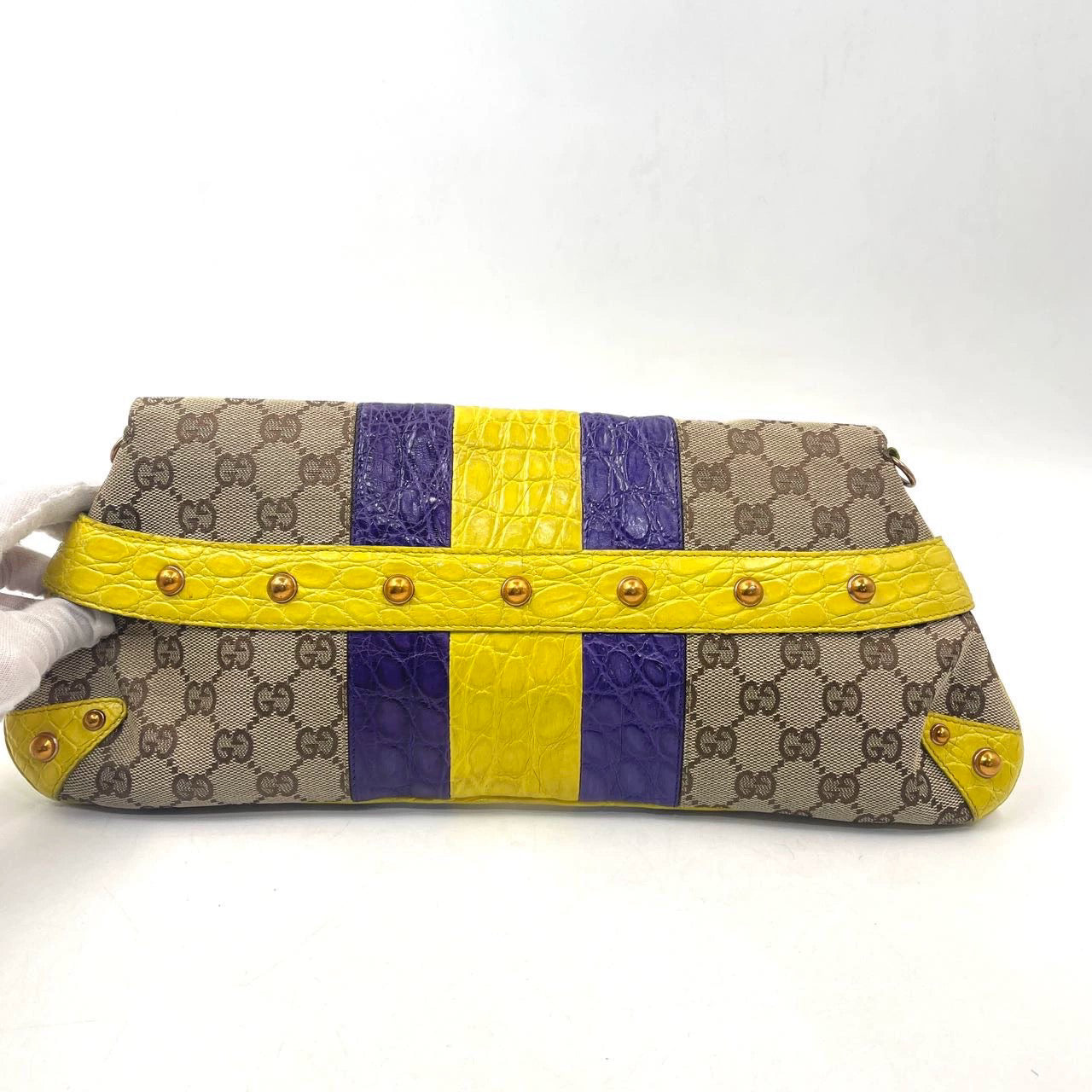 Gucci Horsebit embellished snake head buckle Chain Handbag