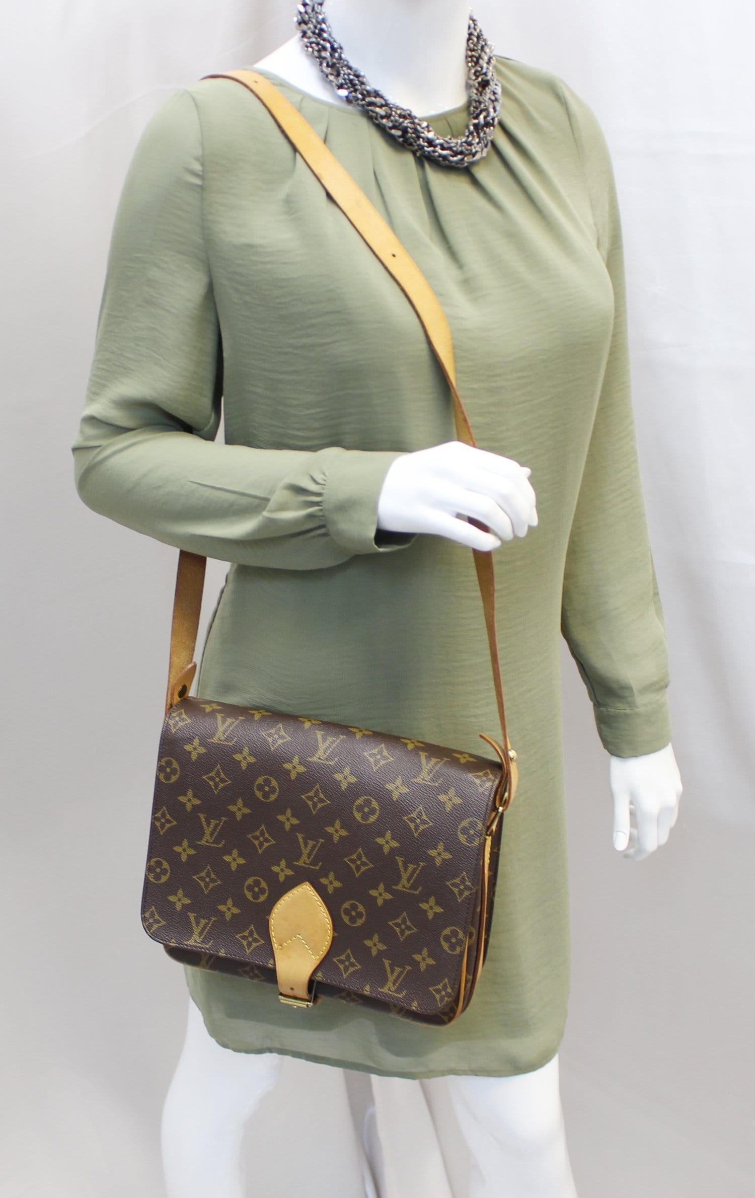 Louis Cartouchiere Gm Crossbody Bag Canvas Monogram