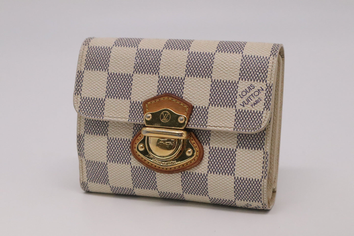Louis Vuitton Portefeuille Koala Azur Canvas Damier Handbag
