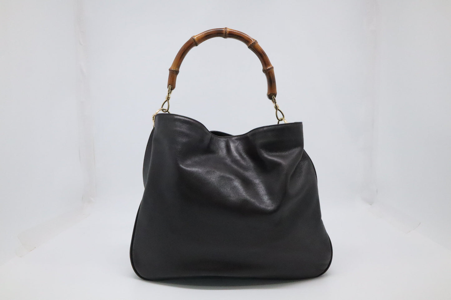 Gucci Bamboo Leather Brown Shoulder Bag