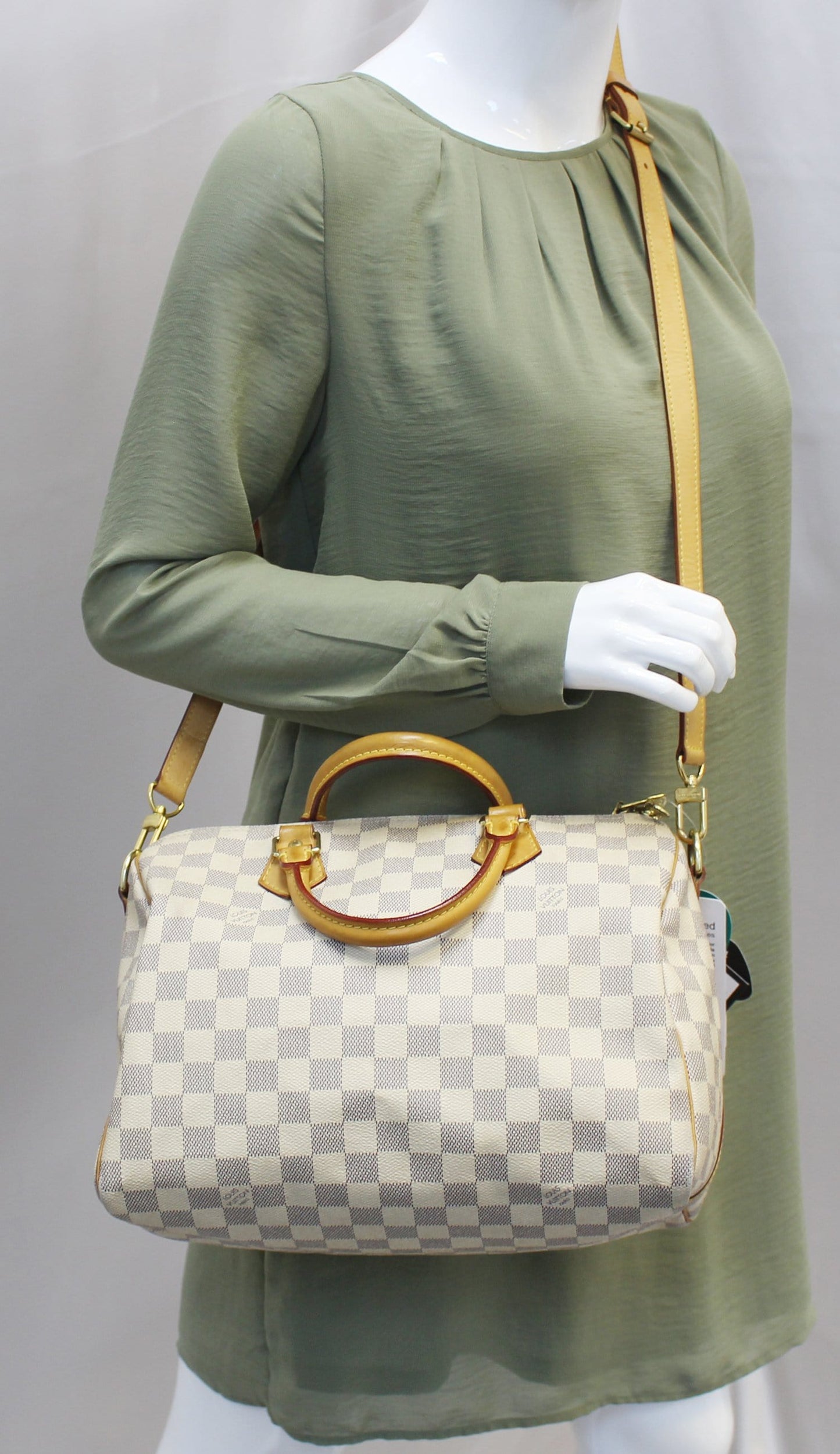 Louis Bag Damier Azur Speedy Bandouliere Satchel Travel Bag