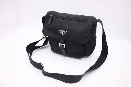 Prada Crossbody Bag In Nylon Black