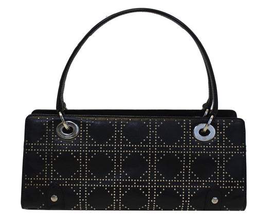 Dior Studded Lady Shoulder Bag Black