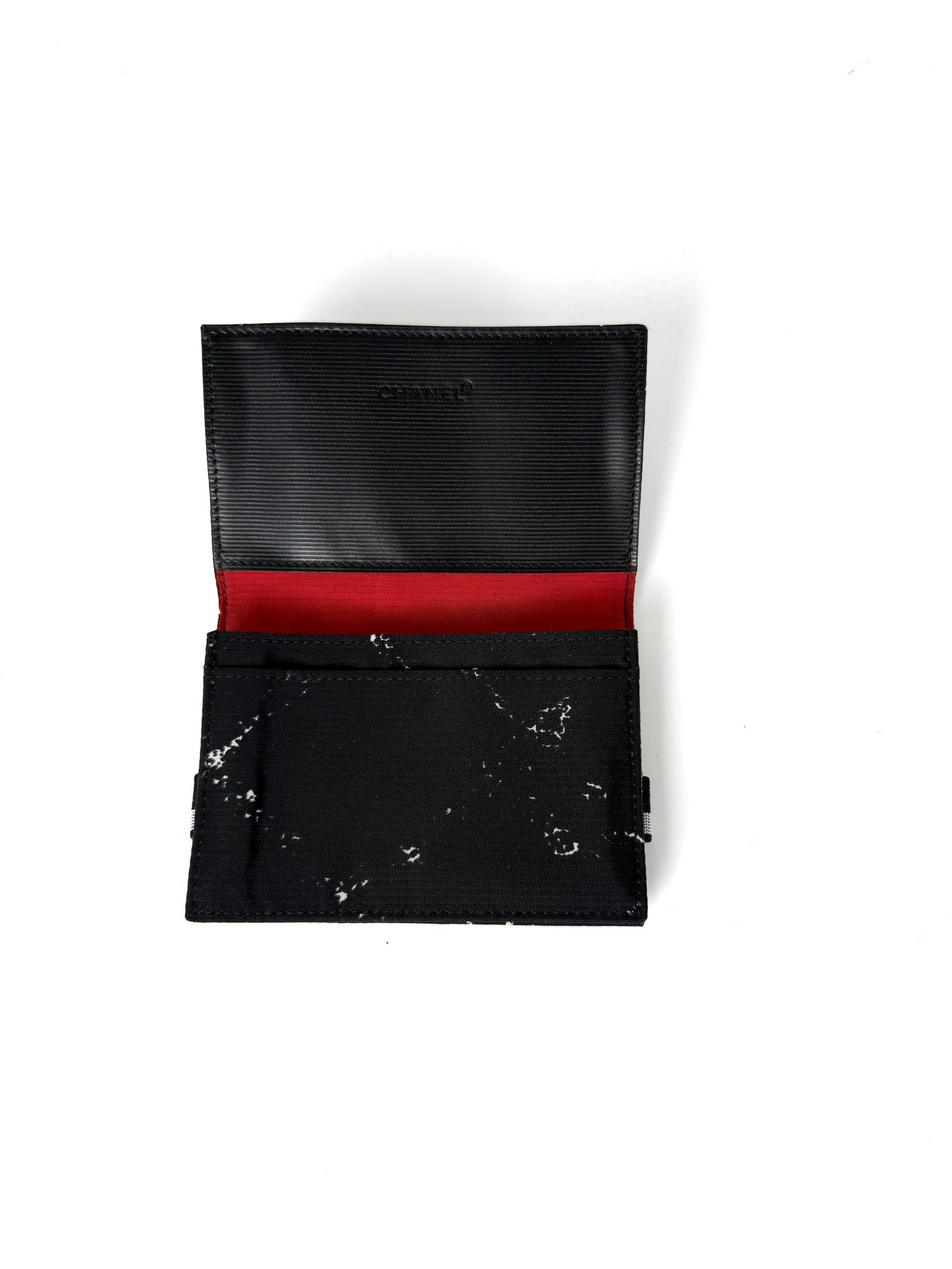 Chanel Nylon Black White Small Card Case Wallet