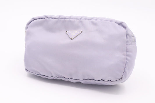 Prada Pouch In Lilac Handbag Nylon Travel Bag