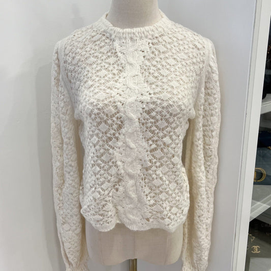 Chanel Runway Pullover in White Alpaca and Polyamide (Model: ) Accessory