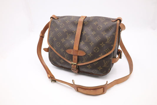 Louis Vuitton Saumur 30 Monogram Canvas Handbag Monogram Canvas