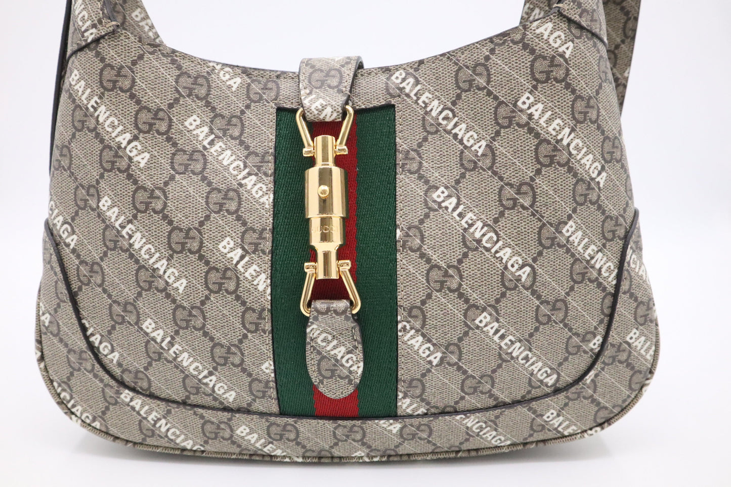 Gucci x Balenciaga Jackie GG Supreme Canvas Handbag