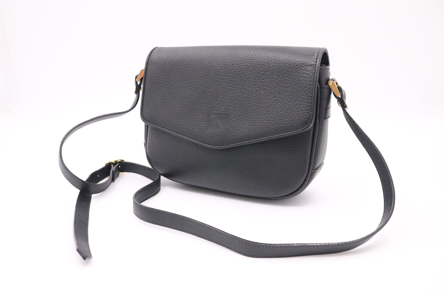 Burberry Shoulder Bag In Leather Black