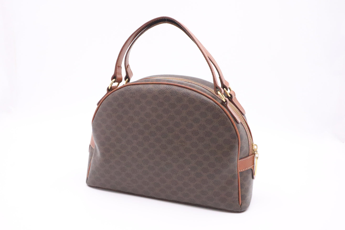 Celine Handbag In Macadam Canvas Brown Travel Bag