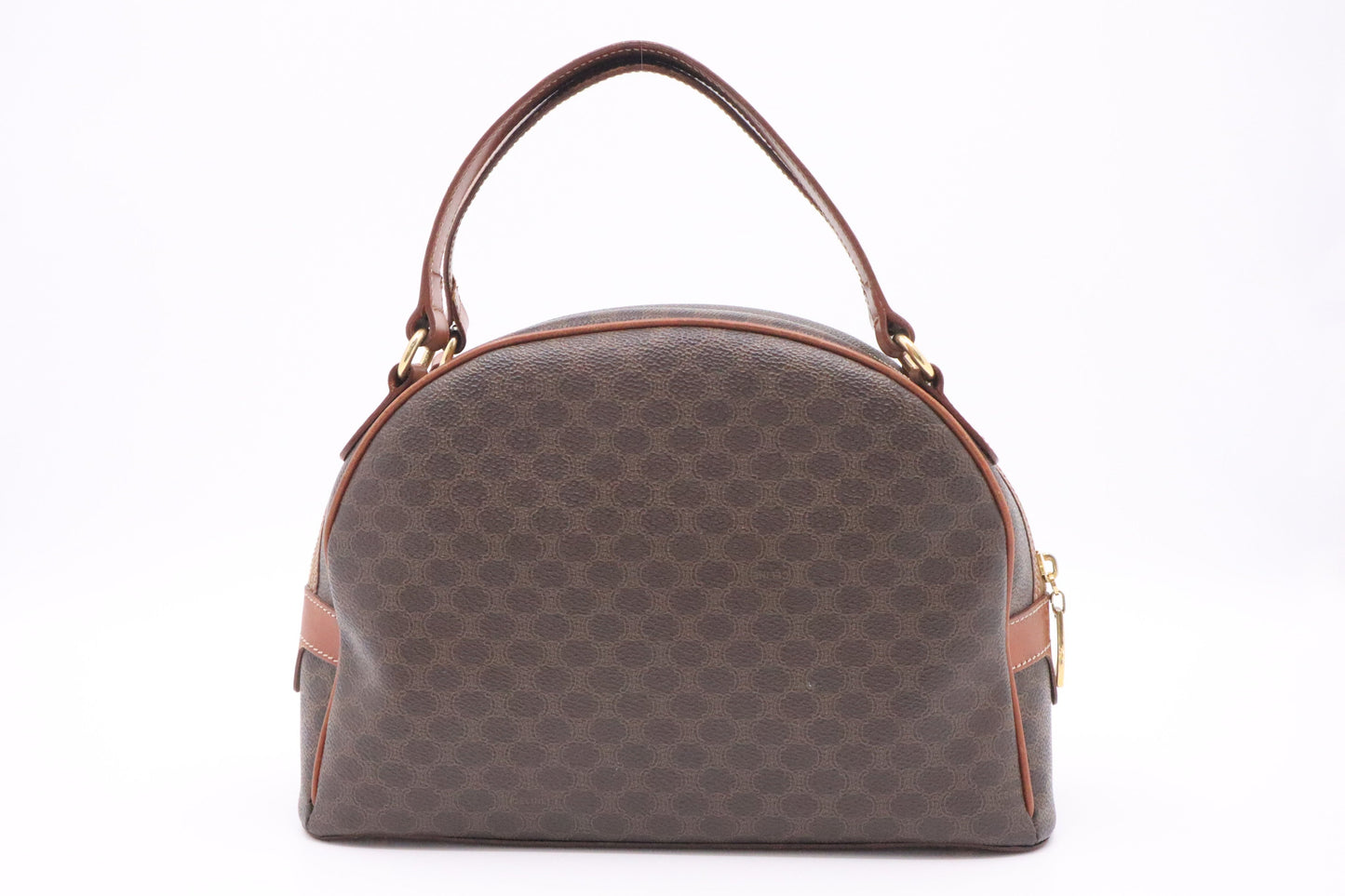 Celine Handbag In Macadam Canvas Brown Travel Bag