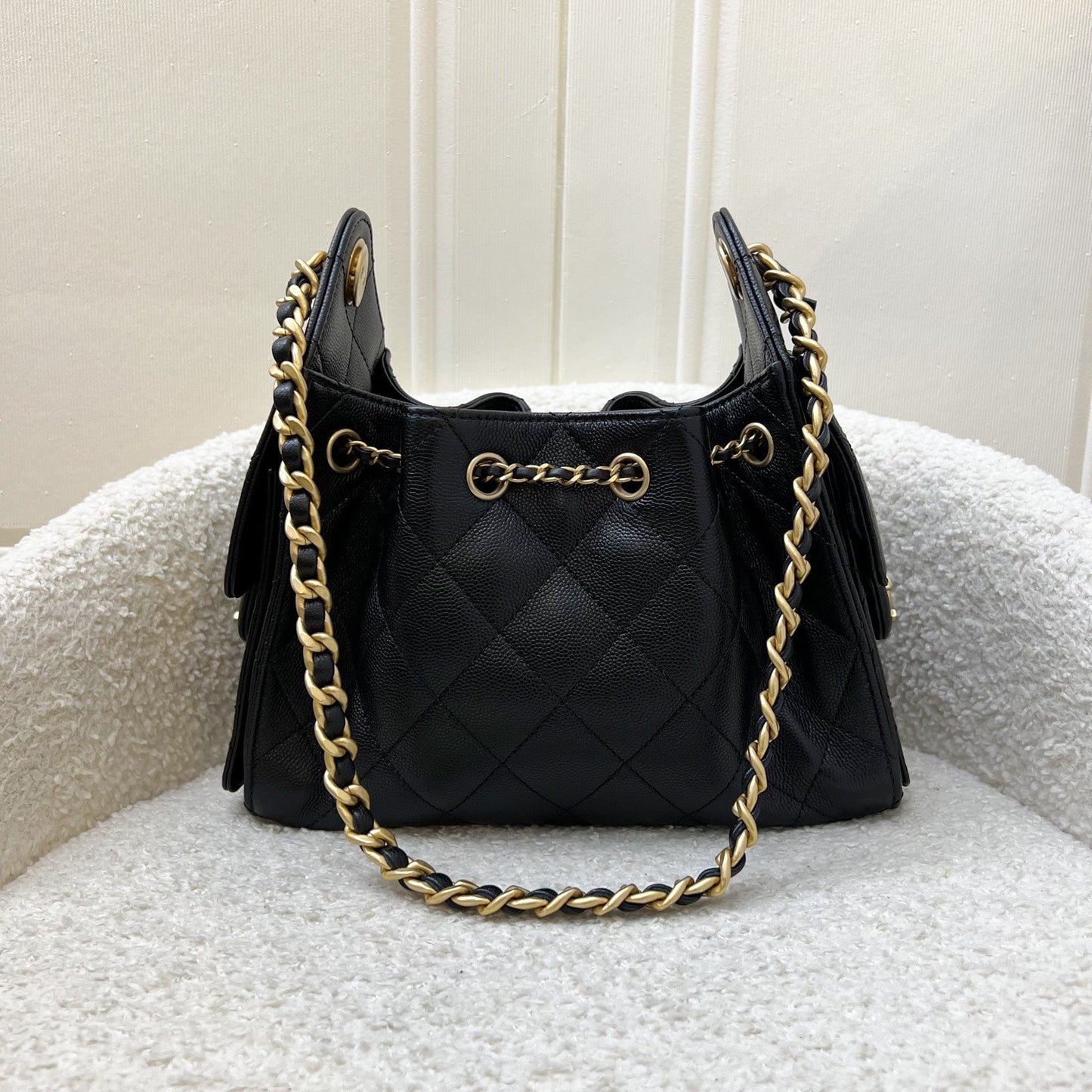 Chanel [Local Set - Nov 2025] 25 Mini Hobo Bag in Black Caviar and AGHW (Model: )