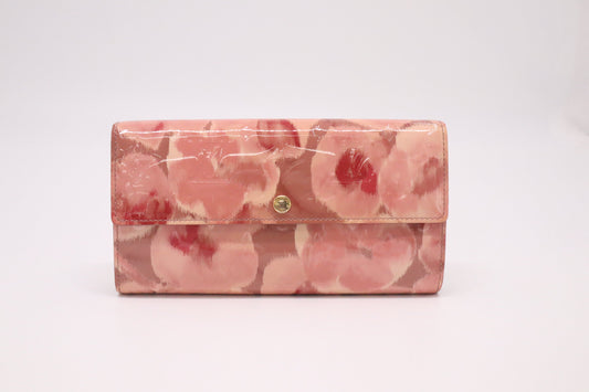 Louis Vuitton Sarah Rose Ikat Leather Vernis Wallet Case