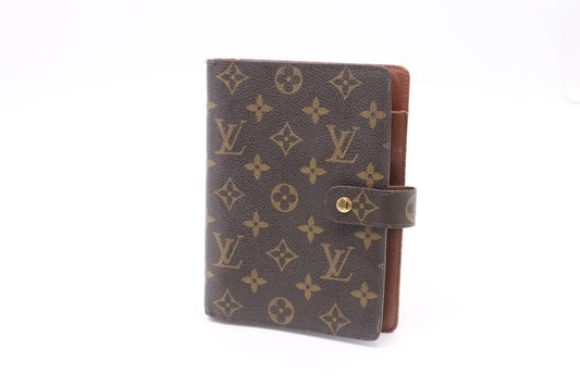 Louis Vuitton Agenda MM Monogram Canvas Handbag Canvas 1