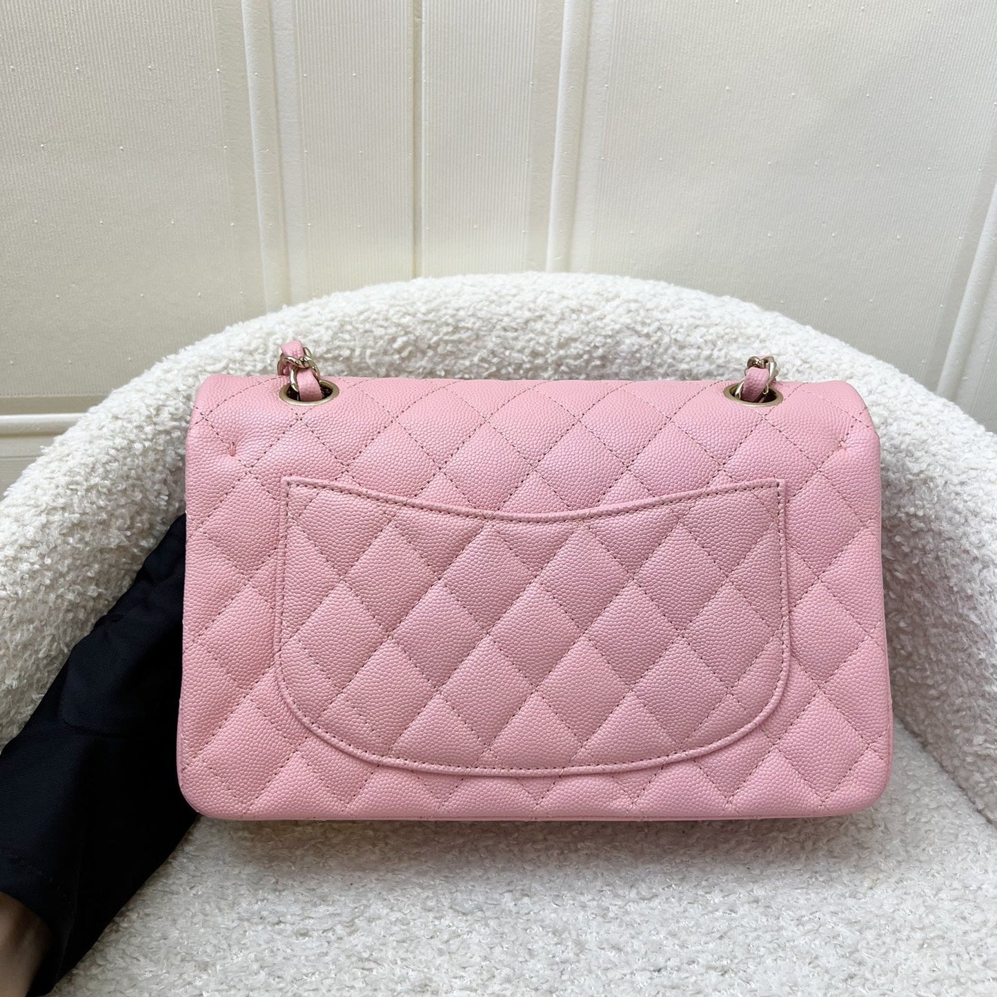 Chanel Small Classic Flap CF in Sakura Pink Caviar and LGHW (Model: ) Accessory