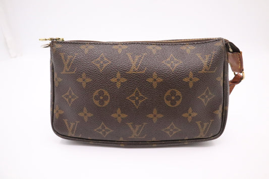 Louis Vuitton Pochette Accessoires Monogram Canvas Clutch Bag Canvas 1