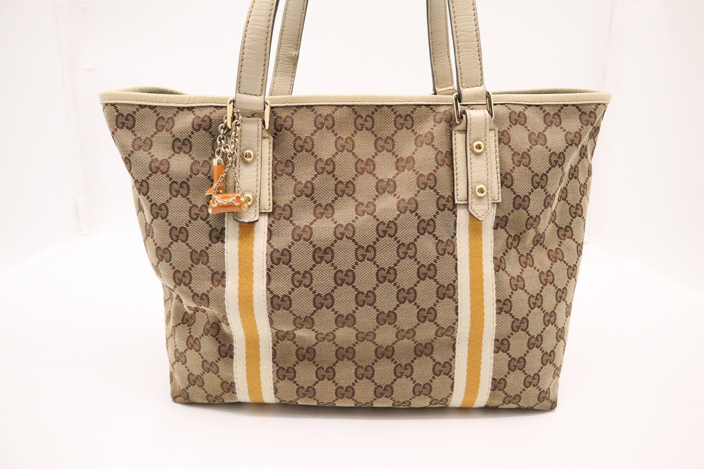 Gucci Brown Canvas Tote Bag