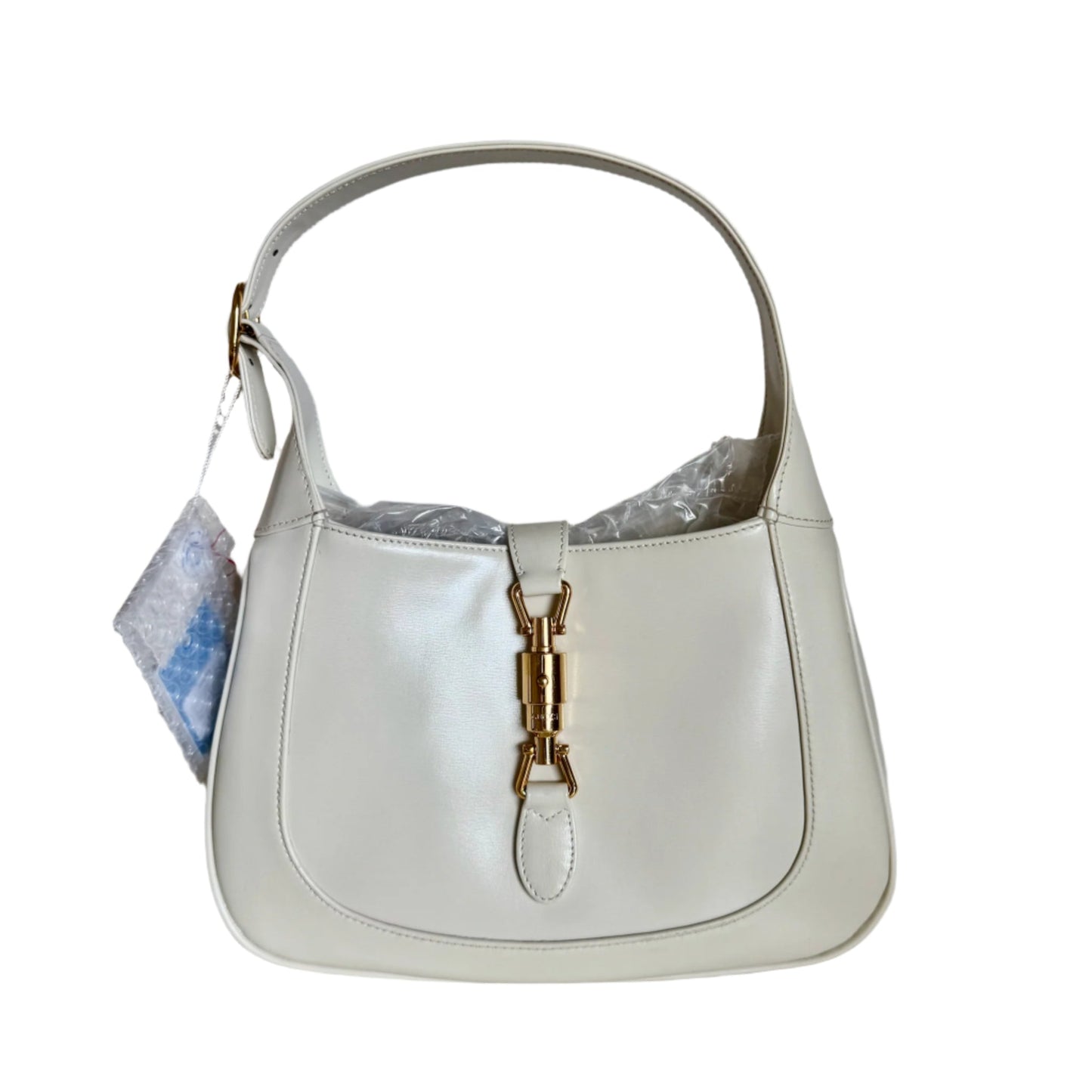 Gucci Jackie Bag With Adjustable Strap Leather White Travel Bag