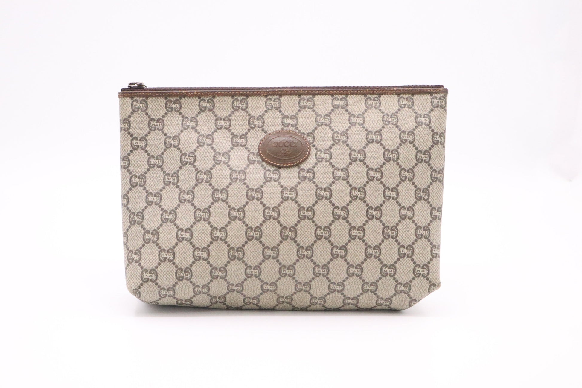 Gucci Plus GG Supreme Canvas Clutch Bag
