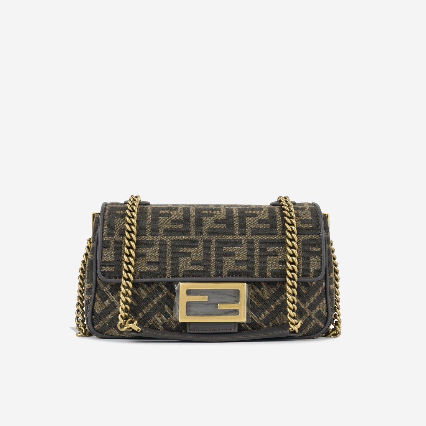Fendi Baguette Midi Shoulder Bag Chain