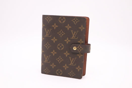 Louis Vuitton Agenda MM Monogram Canvas Handbag