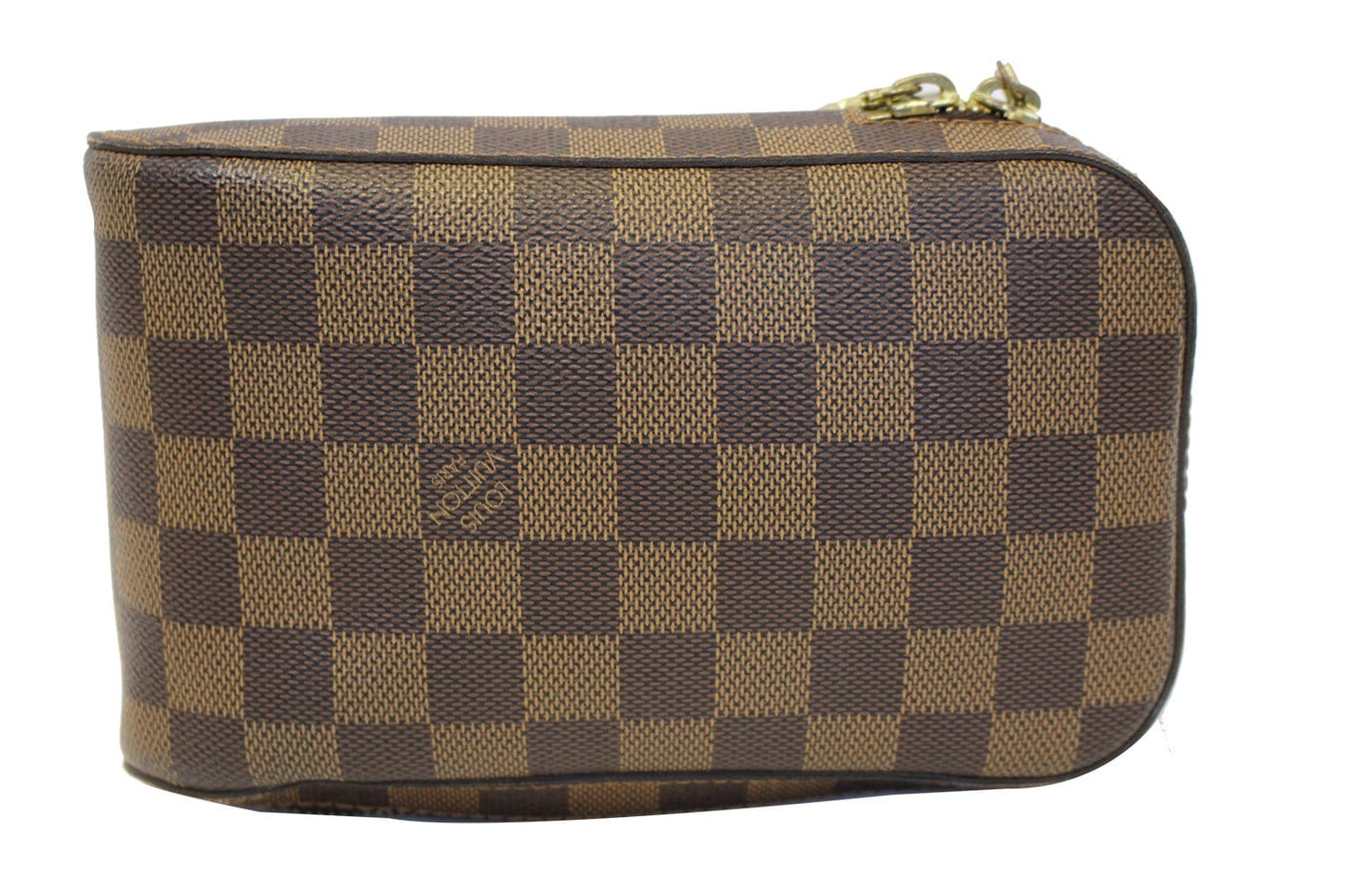 Louis Damier Geronimos Hip Bag Canvas Brown Crossbody Bag