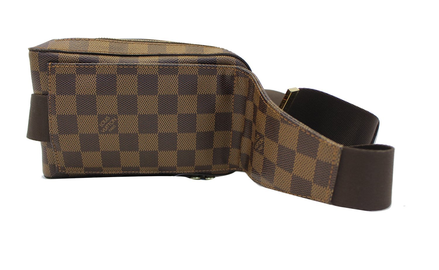 Louis Damier Geronimos Hip Bag Canvas Brown Crossbody Bag