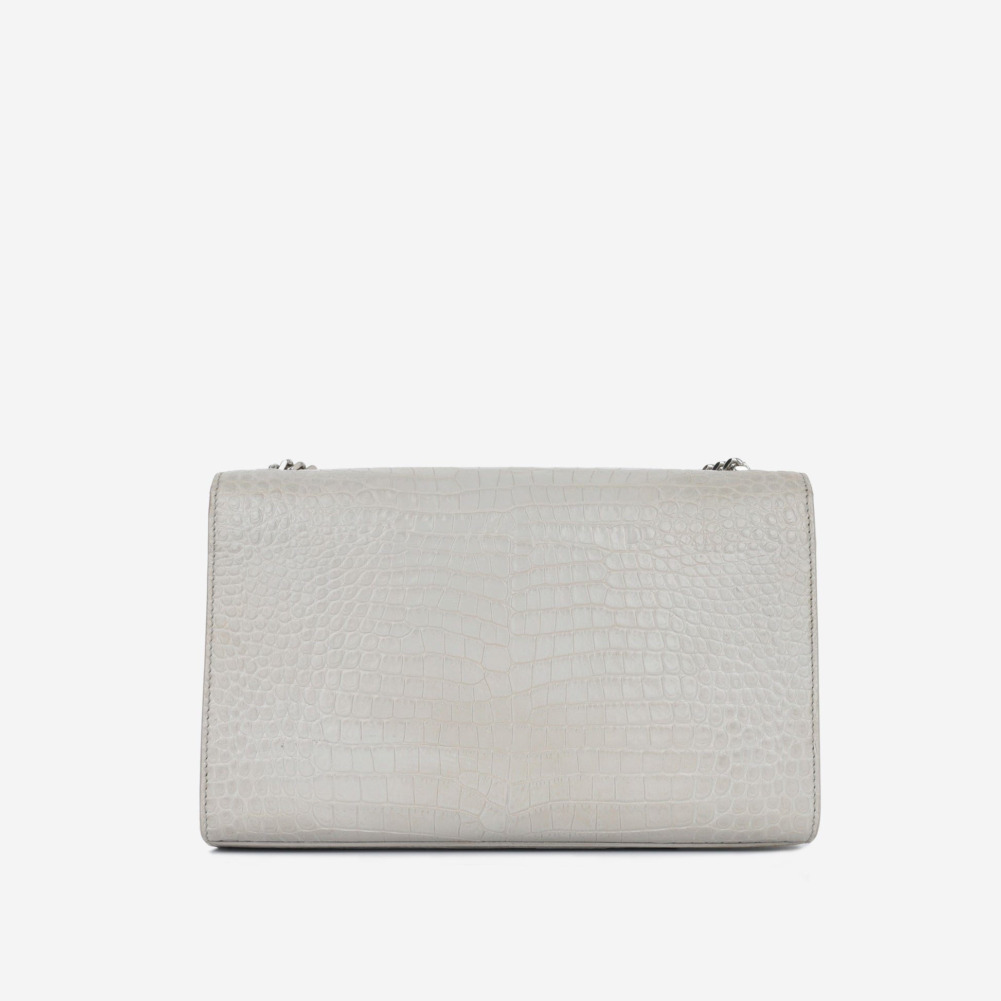 YSL Saint Laurent Kate Tassel Bag Medium Crossbody Bag Croc Embossed Shw