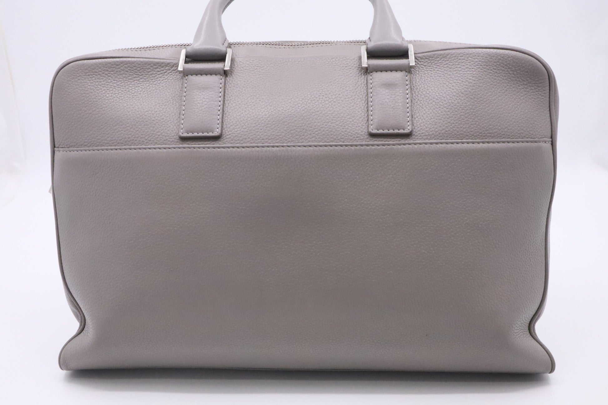 Dior Atelier Business Bag In Grey Leather Travel Bag
