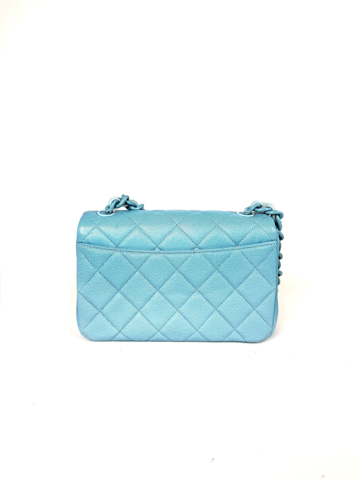 Chanel My Everything Incognito Medium Blue Ombre Shaded Quilted Shiny Caviar Flap Crossbody Bag