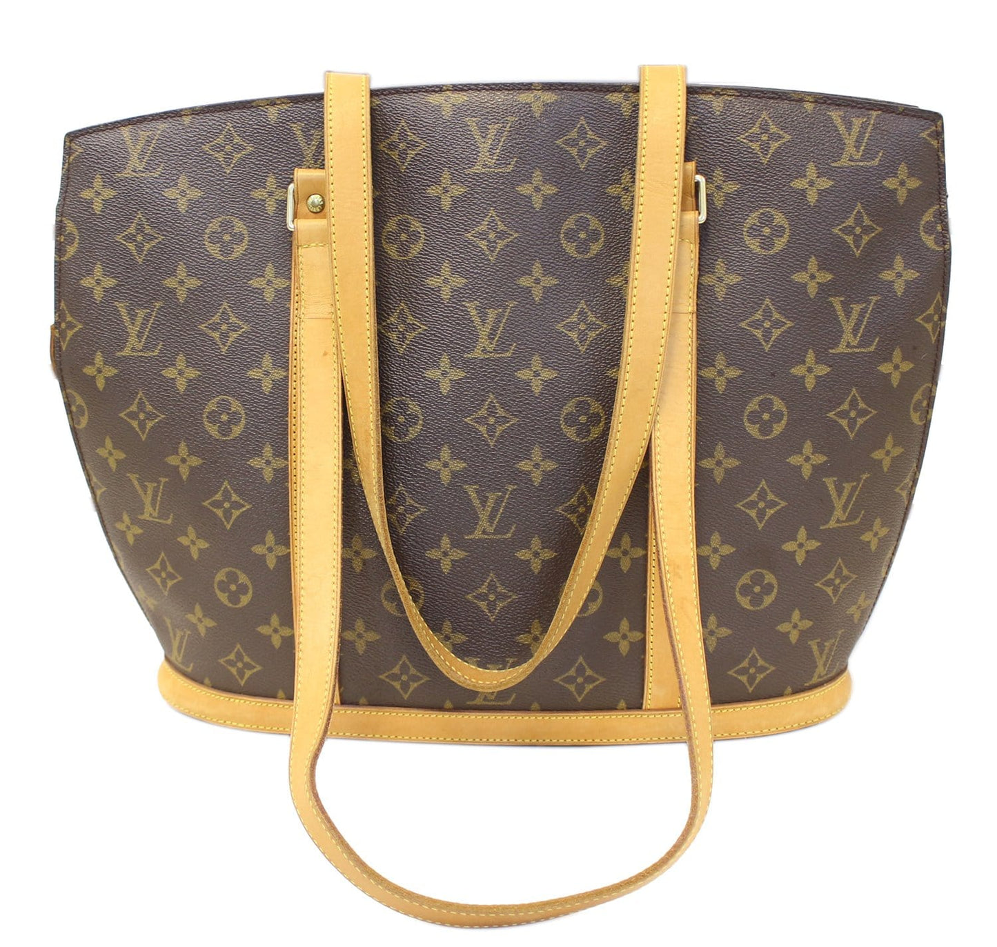 Louis Babylone Shoulder Tote Bag Canvas Monogram Shoulder Bag