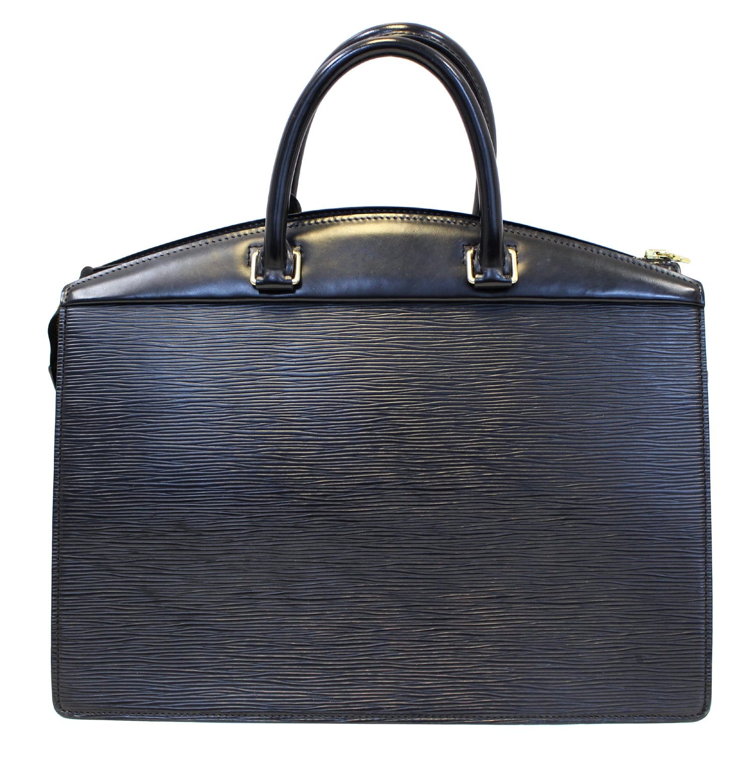 Louis Epi Riviera Satchel Bag Leather Black Travel Bag
