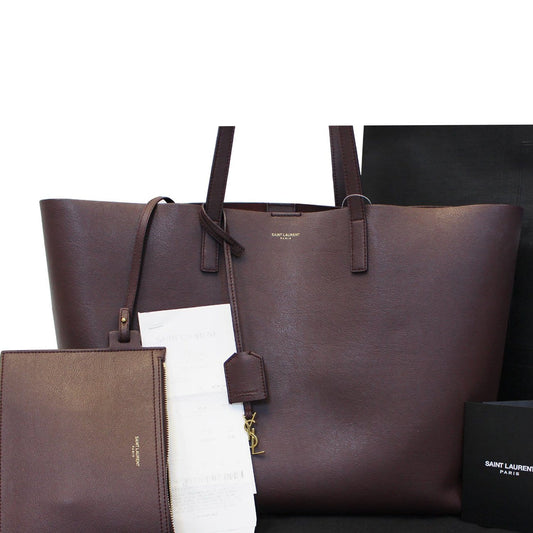 YSL Saint Laurent Saint Laurent East West Shopping Tote Bag Leather Black