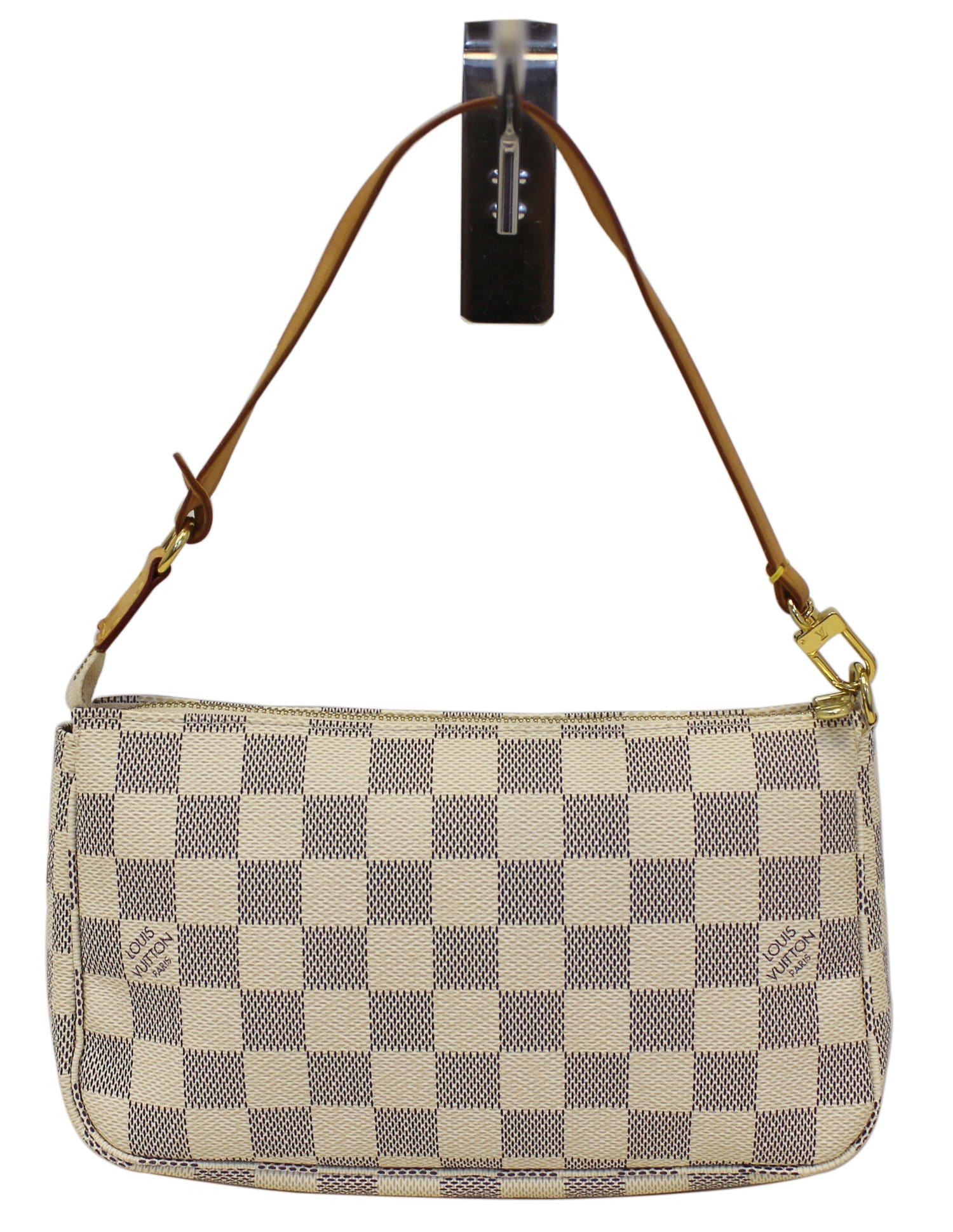Louis Damier Azur Pochette Accessoires Pouch Crossbody White Crossbody Bag