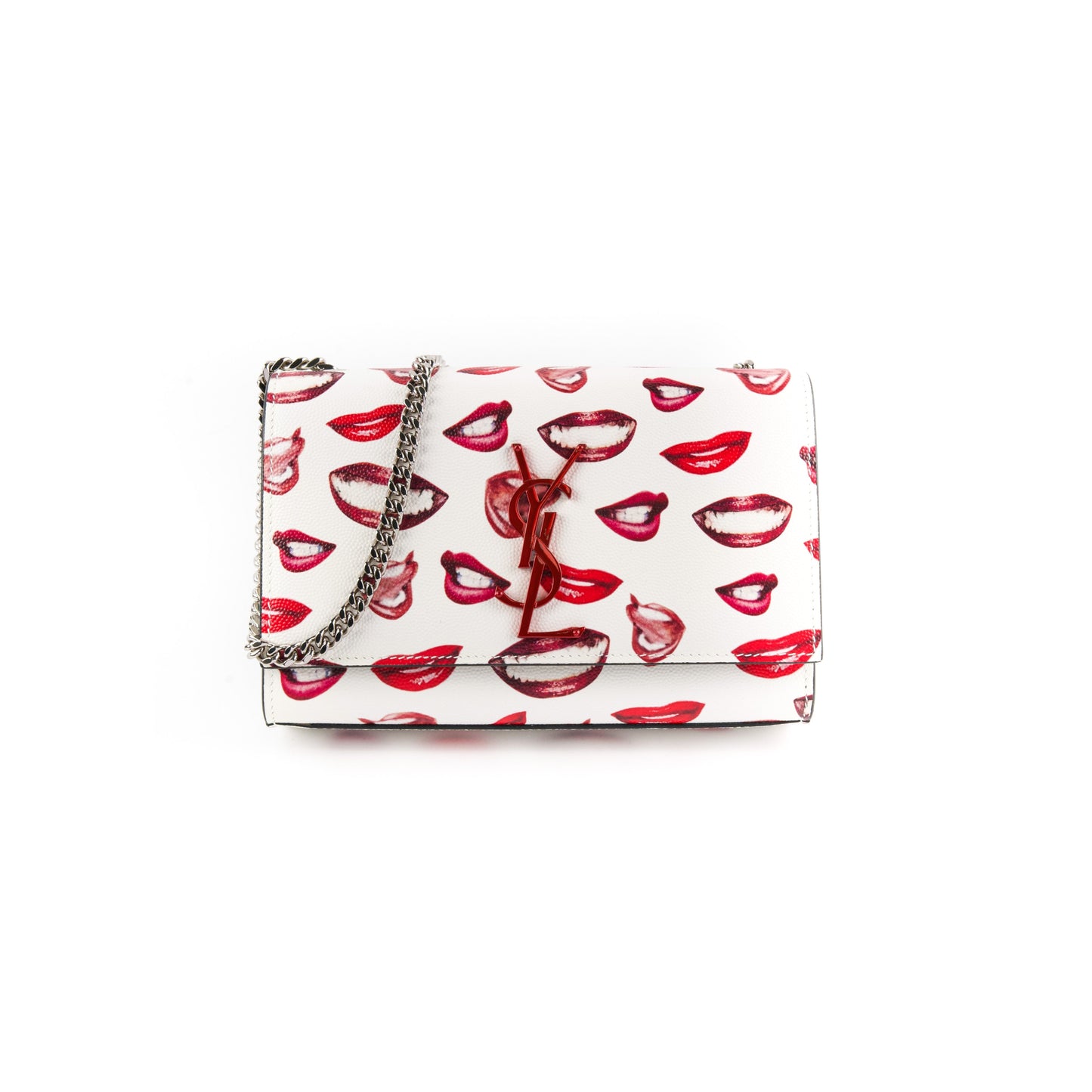 YSL Saint Laurent Kate Crossbody Bag White Small