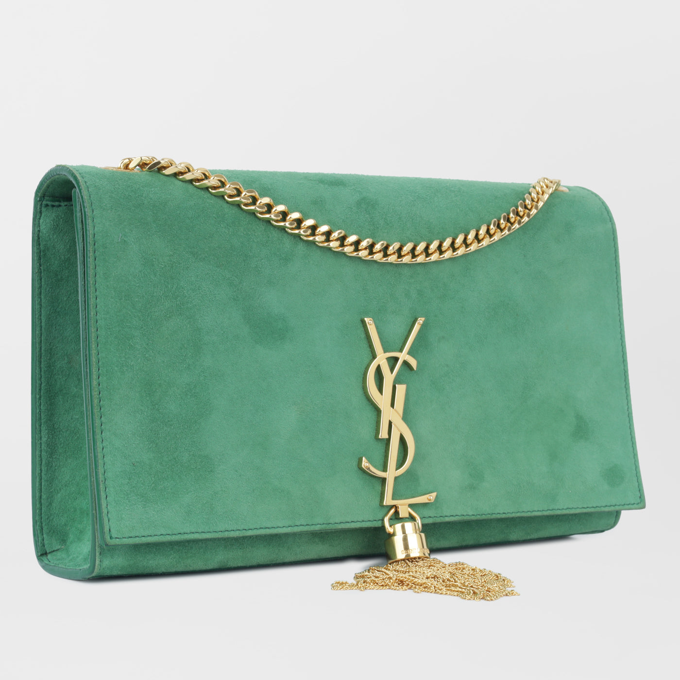 YSL Saint Laurent Kate Tassel Bag Medium Crossbody Bag Suede Ghw 2