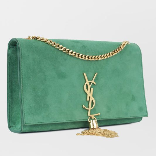 YSL Saint Laurent Kate Tassel Bag Medium Crossbody Bag Suede Ghw 2