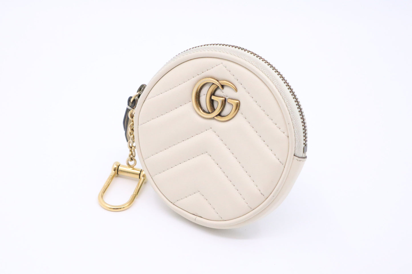Gucci Marmont Coin Leather White Accessory