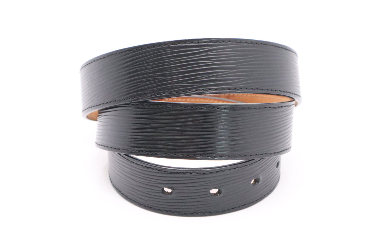 Louis Vuitton Belt Epi Leather Black Leather 1