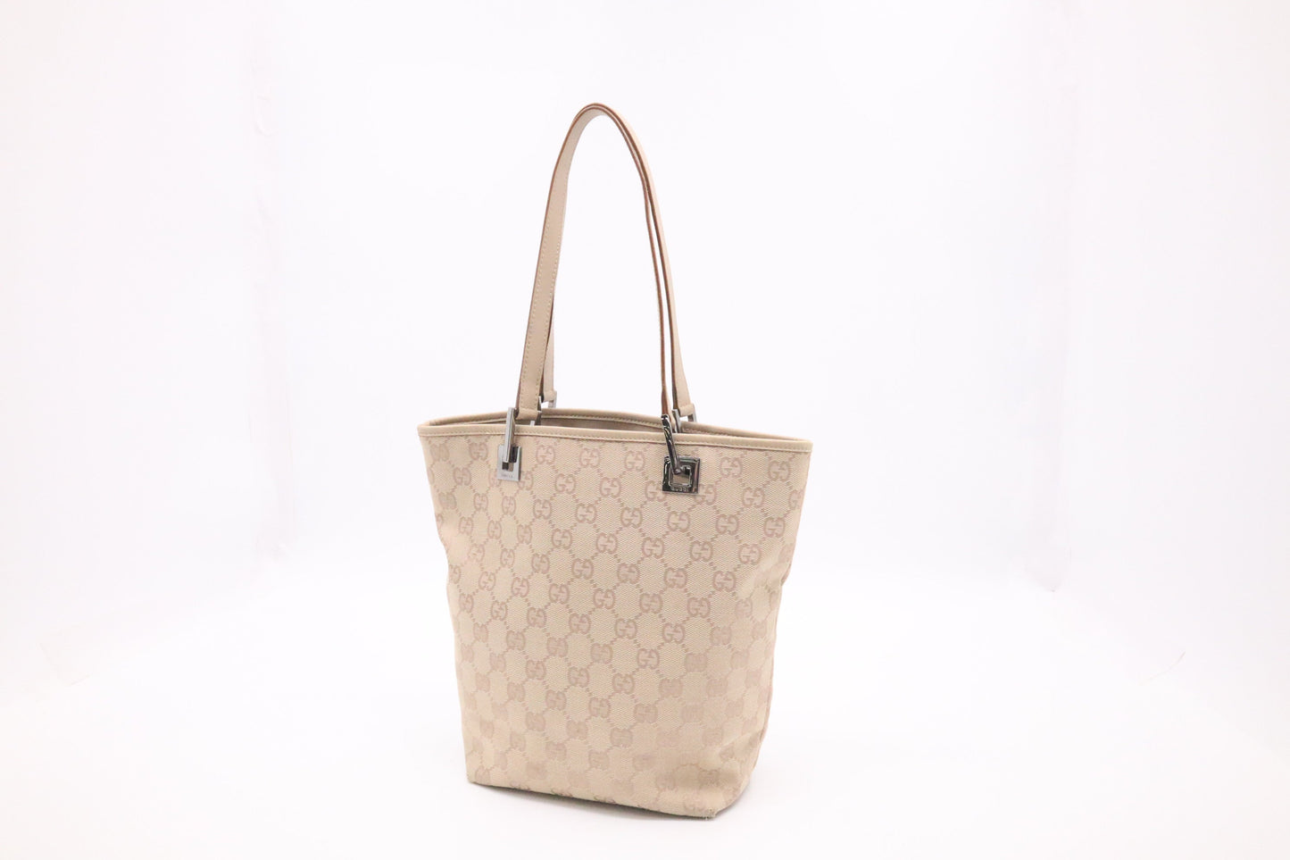 Gucci Bucket Beige Canvas Bucket Bag