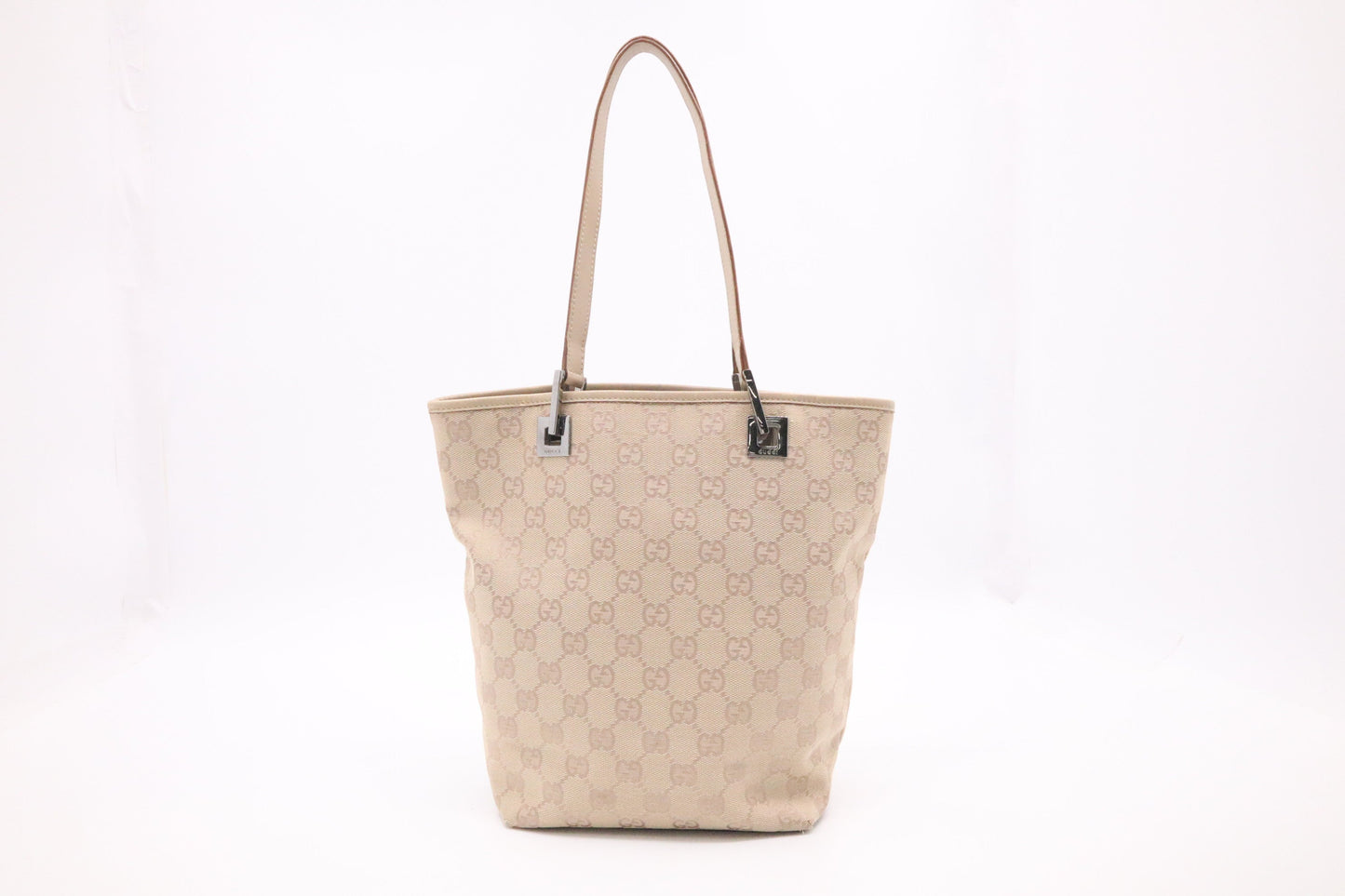 Gucci Bucket Beige Canvas Bucket Bag